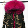 Hot Selling Winter Pelzbesatz Parka Womens mit Pelzfutter